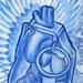 tattoo galleries/ - Blue Sketchbook Heart Grenade Tattoo Concept